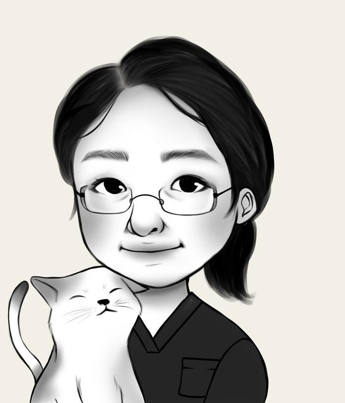 김민정 수의사 캐리커처